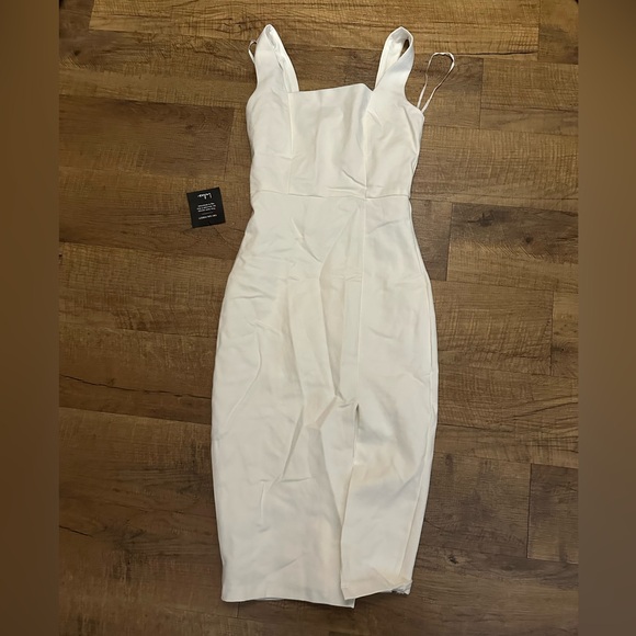Lulus Baby, You're The One White Sleeveless Bodycon Midi Dress - Picture 4 of 5